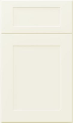 Shaker cabinet door in alabaster