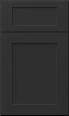 Shaker cabinet door in black