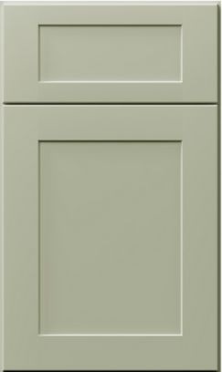 Shaker cabinet door in green