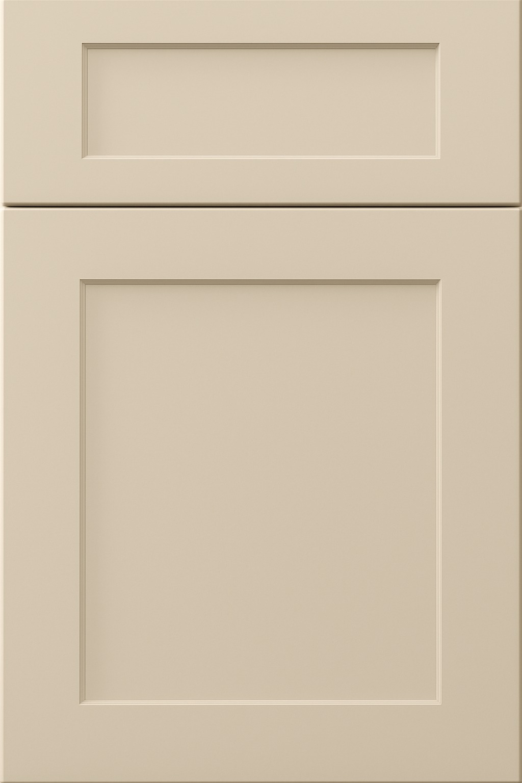 Shaker cabinet door in natural paint