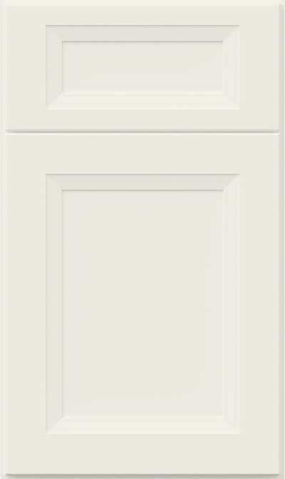 Transitional cabinet door in white